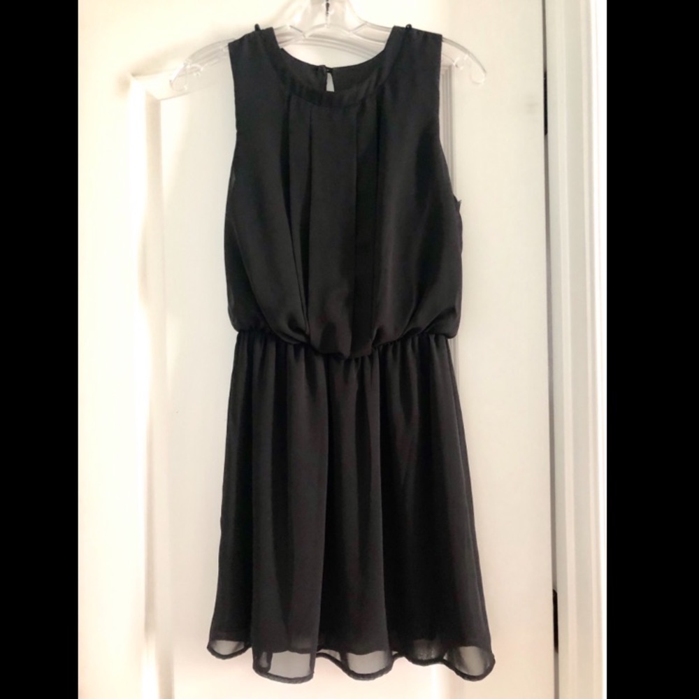 Black mini dress